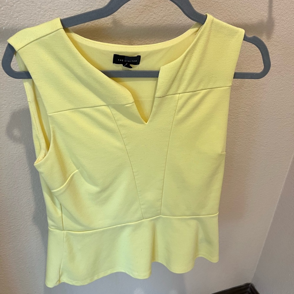 Pale yellow tank from the Limited